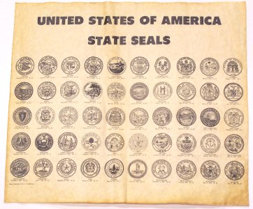 State Seals antiqued parchment replica document